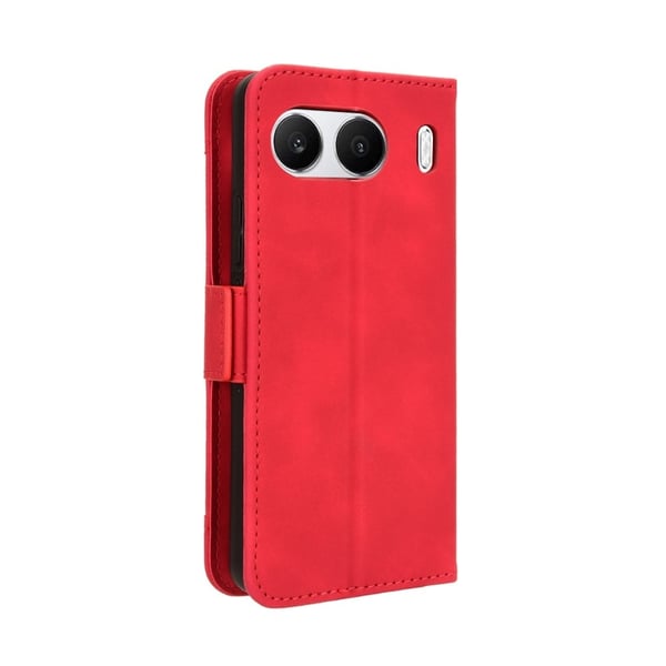 Lommebok-etui i moderne skinn-design OnePlus Nord 4 - Rød