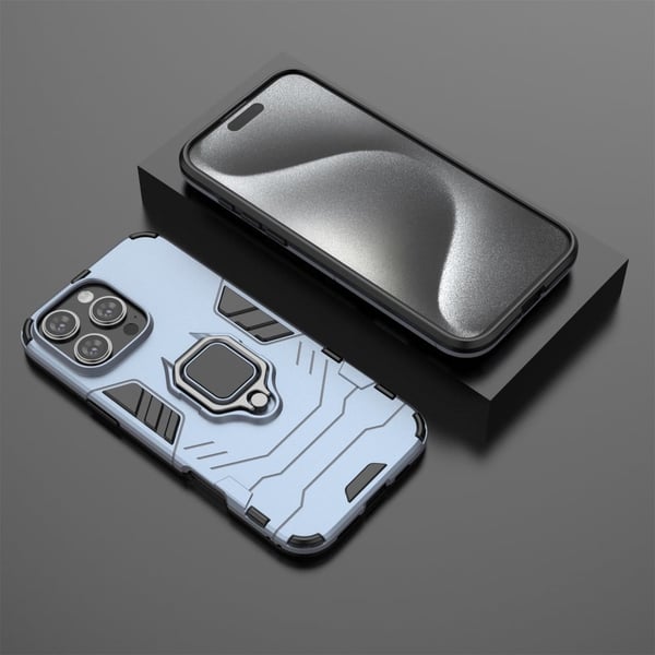 Støtsikkert iPhone 16 Pro Max Panther-telefonetui - Blå