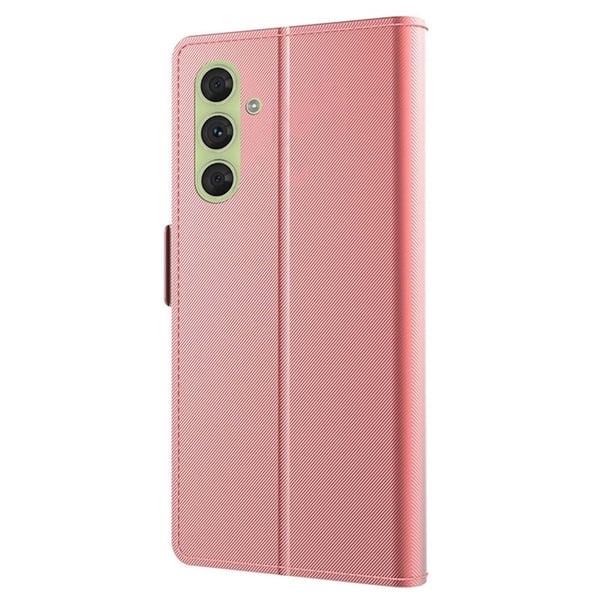 Telefonetui med sminkespeil og glatt design for Samsung Galaxy A16 - Rose Gull