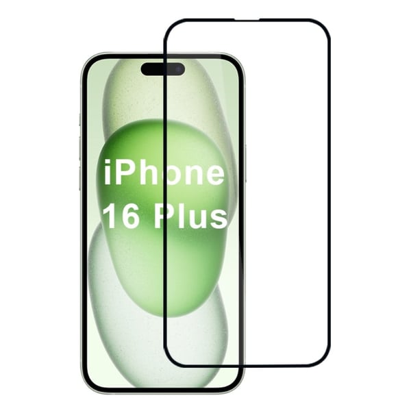 0,3 mm skjermbeskytter i herdet glass iPhone 16 Plus