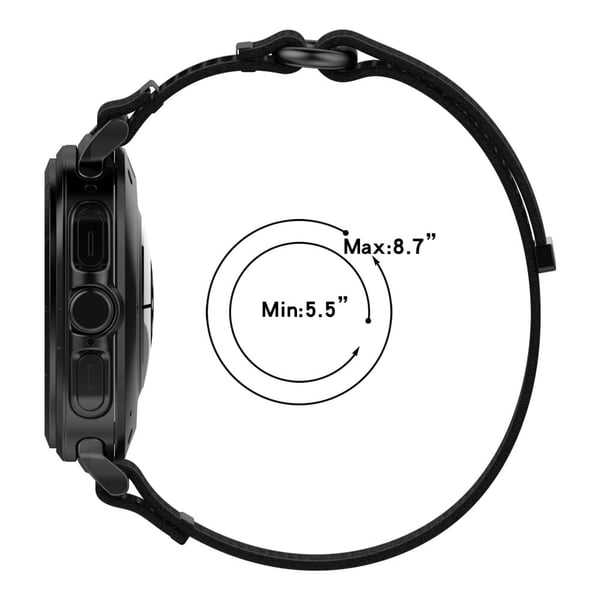 Samsung Galaxy Watch Ultra 47mm Nylon-kellonauha Säädettävä rannehihna - Vihreä + Harmaa