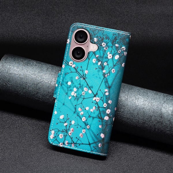 Wonderland iPhone 16 flip etui - Blommeblomst