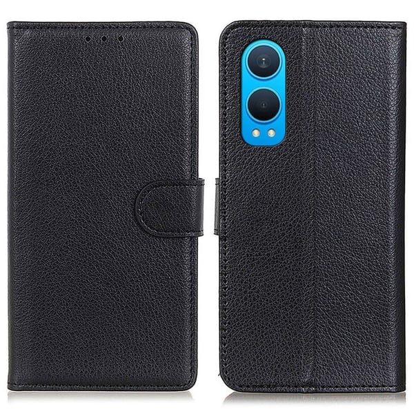 Klassisk OnePlus Nord CE4 Lite / Oppo K12x flip etui - Sort