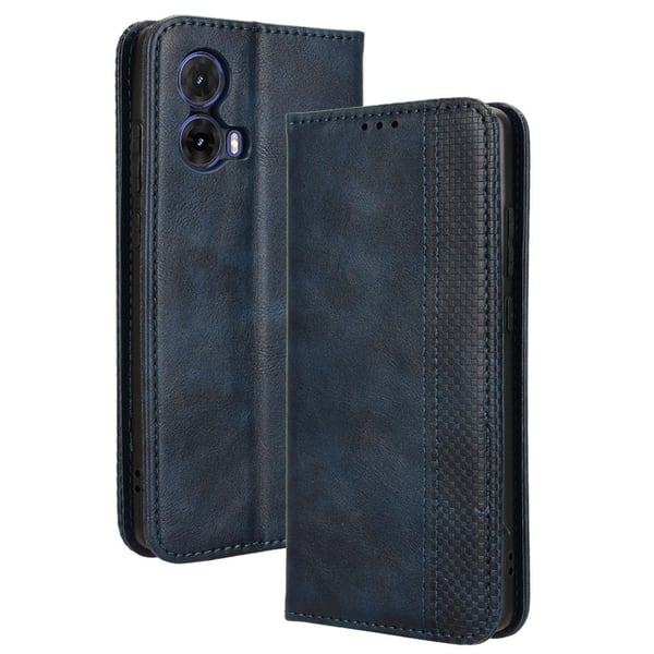 Bofink Vintage Motorola Moto G85 nahkakotelo - Sininen