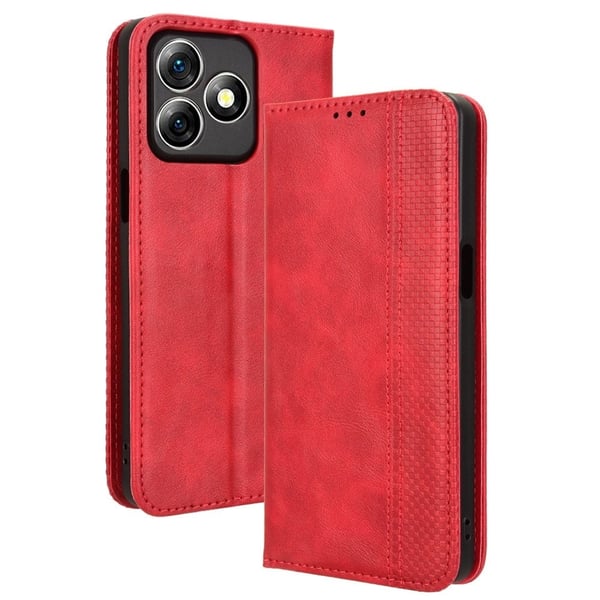 Bofink Vintage Ulefone Note 18 Ultra lærveske - Rød