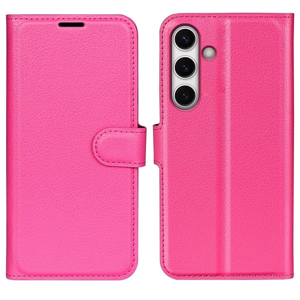 Klassisk Samsung Galaxy S24 FE flip etui - Rose