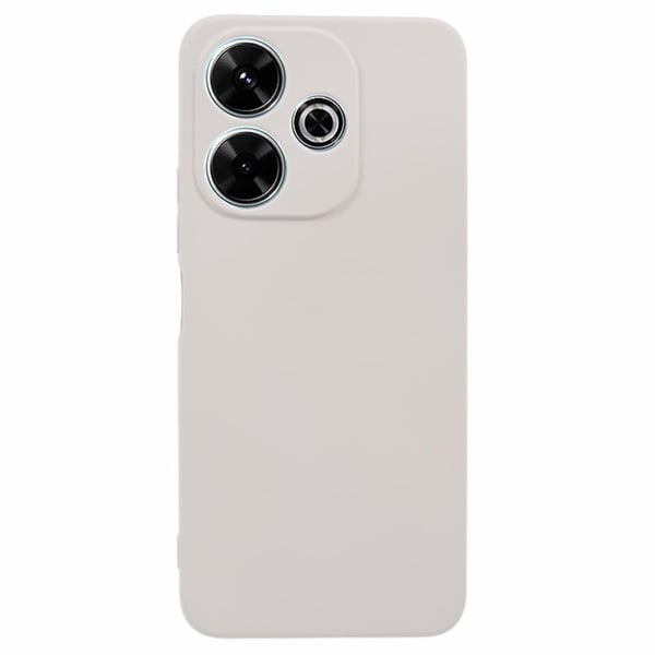 Mikrokuituvuorattu pehmeä kuminen puhelimen kuori Xiaomi Redmi 13 / Xiaomi Redmi Note 13R - Valkoinen