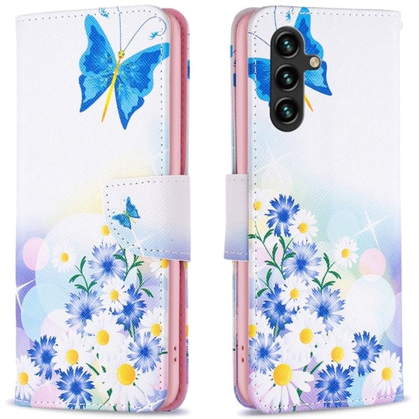 Wonderland Samsung Galaxy A16 flip etui - Sommerfugl Og Blomster