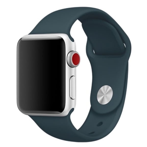 Apple Watch Series 4 40mm silikoninen kellonauha - Tummanvihreä
