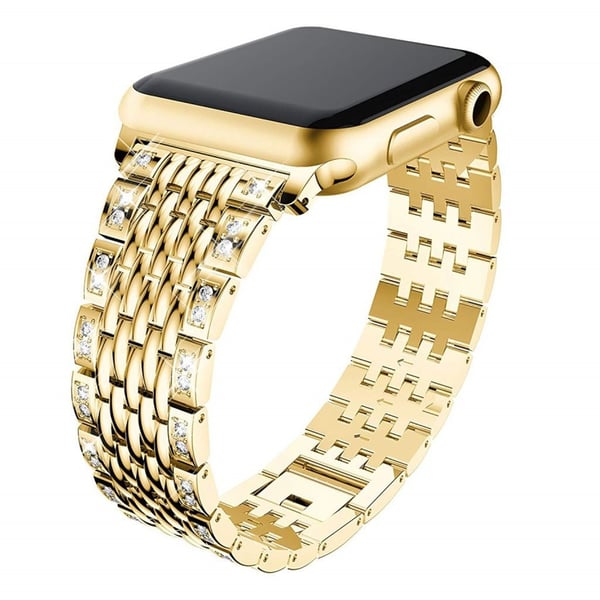 Apple Watch Series 4 44mm Diamant Innredning Klokkereim - Gull