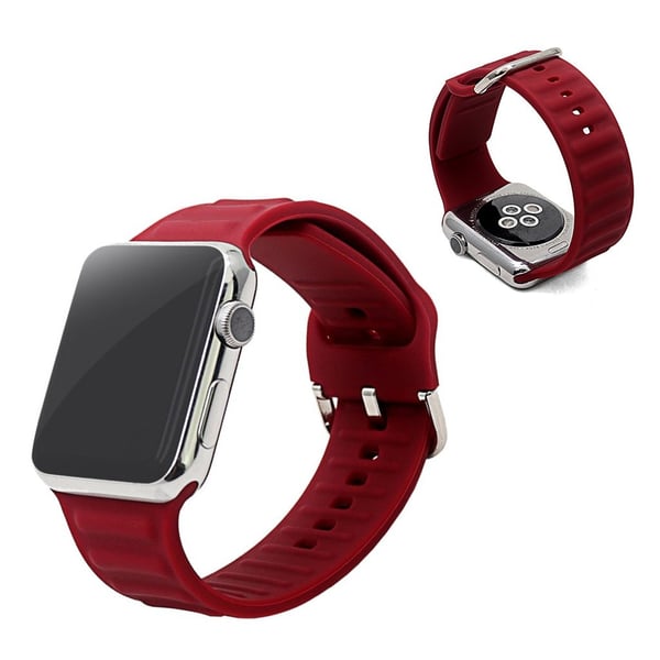 Apple Watch Series 6 / 5 40 mm silikonklokkebånd i kul stil - Rød