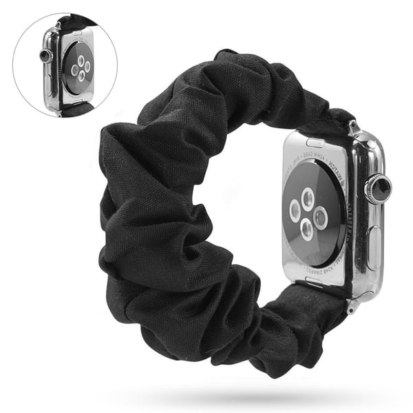 Apple Watch Series 5 40 mm klokkerem med stoffmønster - Svart