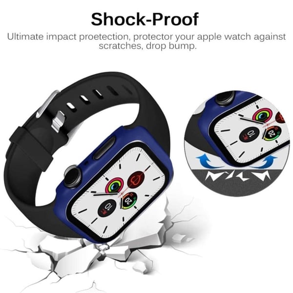 Apple Watch Series 3/2/1 42 mm enkel og holdbar ramme - Mørkeblå
