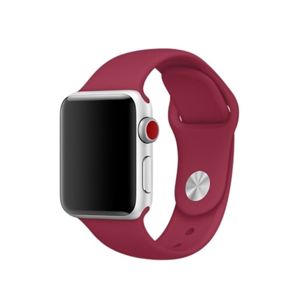 Apple Watch Series 4 40 mm flexibelt klockarmband i silikon - Rosenröd