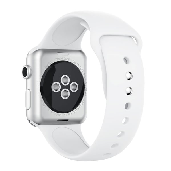 Apple Watch Series 4 40mm silikon watchband - Hvit