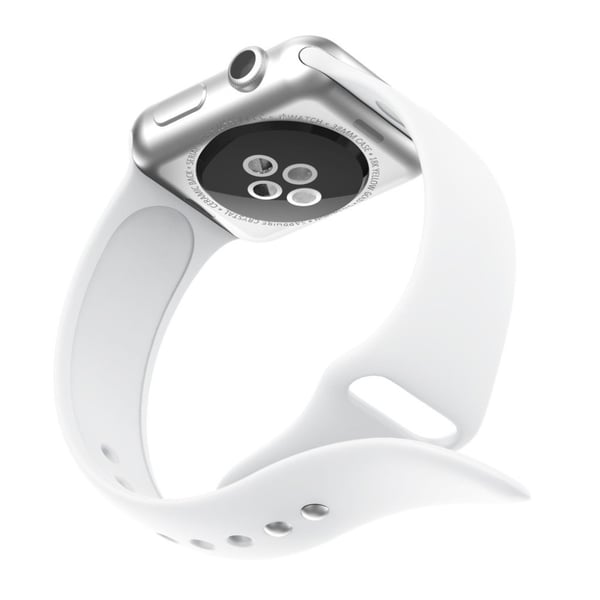 Apple Watch Series 4 40mm silikon watchband - Hvit