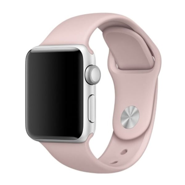 Apple Watch Series 4 44mm blødt silikone Urrem - Lys Pink