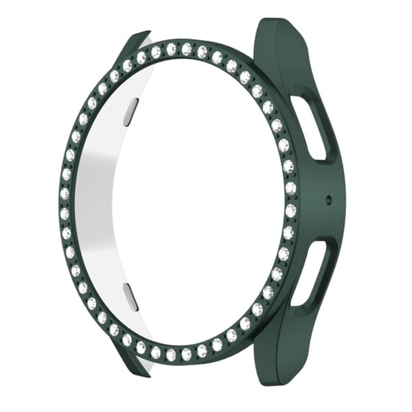 Samsung Galaxy Watch7 40mm Watch Case Rhinestone Decor Hard Bump Resistant Suojakehys - Vihreä