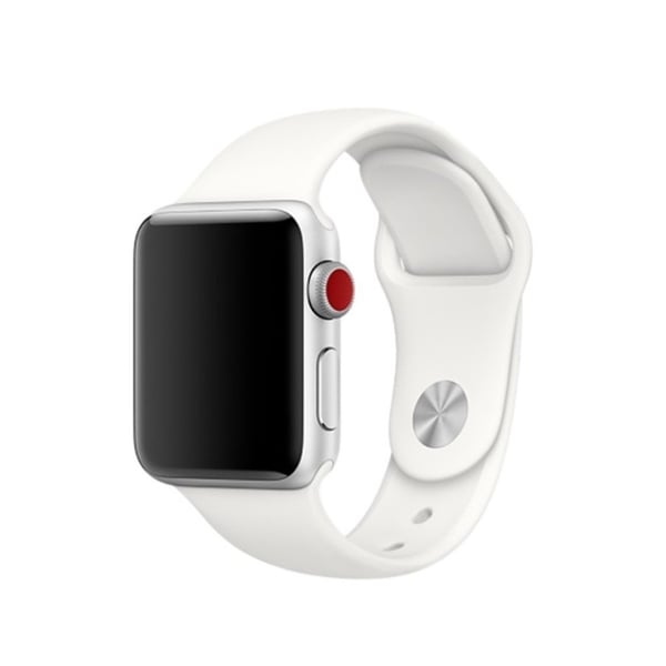 Apple Watch Series 4 40mm Silikon Klokkereim - Hvit