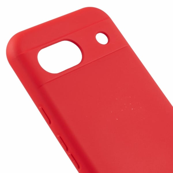 Google Pixel 8a Case Arc Edge 2.0mm Silky Soft Touch Joustava puhelimen kansi - Punainen