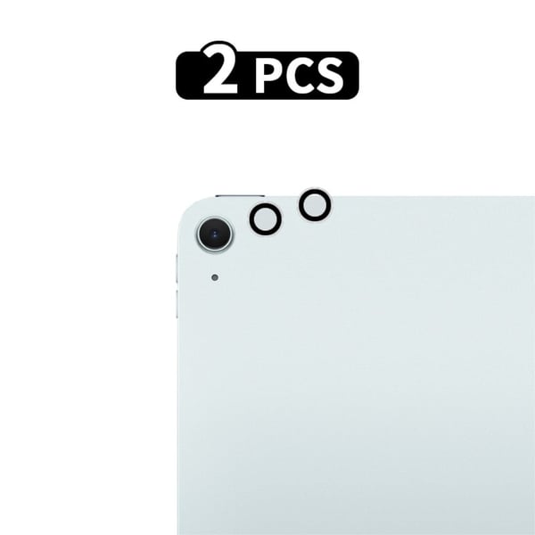 RURIHAI 2-pak iPad Air 11 (2024) kameralinsebeskytter metalring CSG-glas AR klar linsefilm - Transparent