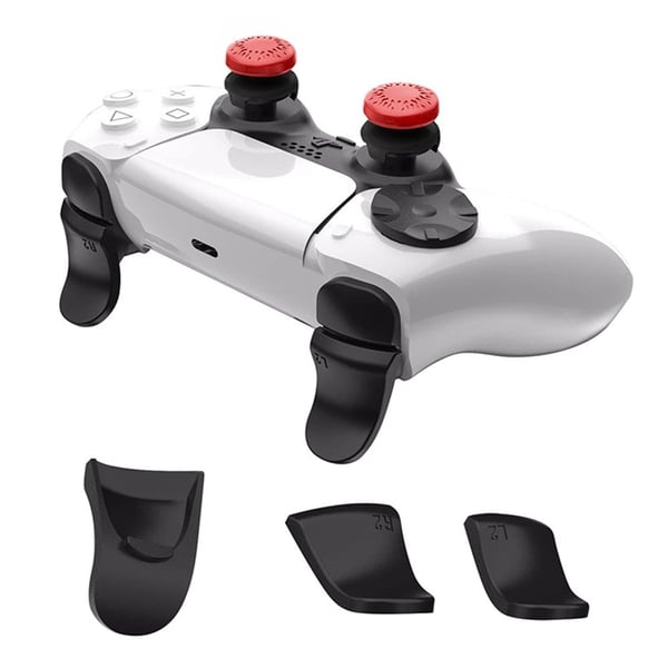 HONSON Sony PS5 / PS5 Slim Game Controller L2 R2 Button Extension Joystick Grip Riser Cap - Rød HONSON Sony PS5 / PS5 Slim Game Controller L2 R2 Button Extension Joystick Grip Riser Cap - Rød