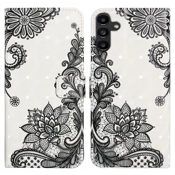 Samsung Galaxy S24 FE-etui med 3D-mønster og trykt lærdeksel Kortholder - Blondeblomst Samsung Galaxy S24 FE-etui med 3D-mønster og trykt lærdeksel Kortholder - Blondeblomst