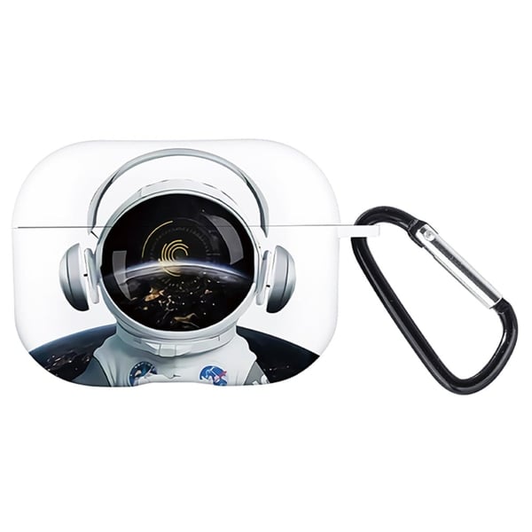 AirPods Pro 2 Joustava tapaus Kuvio Tulosta Bluetooth-kuulokkeiden latauskotelon kansi - Avaruusmies / Valkoinen AirPods Pro 2 Joustava tapaus Kuvio Tulosta Bluetooth-kuulokkeiden latauskotelon kansi - Avaruusmies / Valkoinen