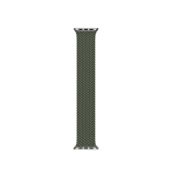 Apple Watch Series 6 / 5 44 mm nylonklokkebånd - Militærgrønn / Størrelse: S