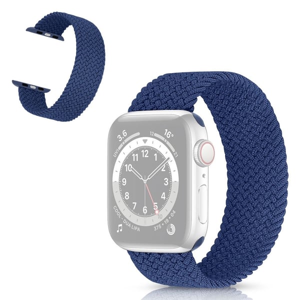 Apple Watch Series 6 / 5 44 mm armbånd med flettet tema - Blå