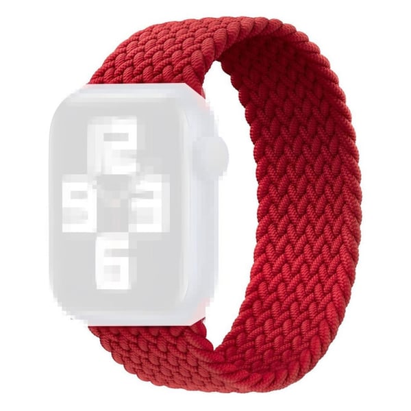Apple Watch Series 6 / 5 44 mm nylonklokkebånd - Rød / Størrelse: M