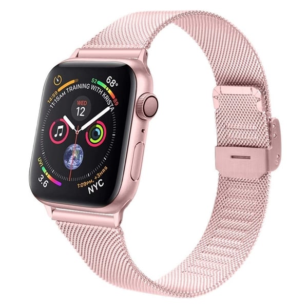 Armbånd i rustfritt stål til Apple Watch Series 3/2/1 38 mm - Rosa