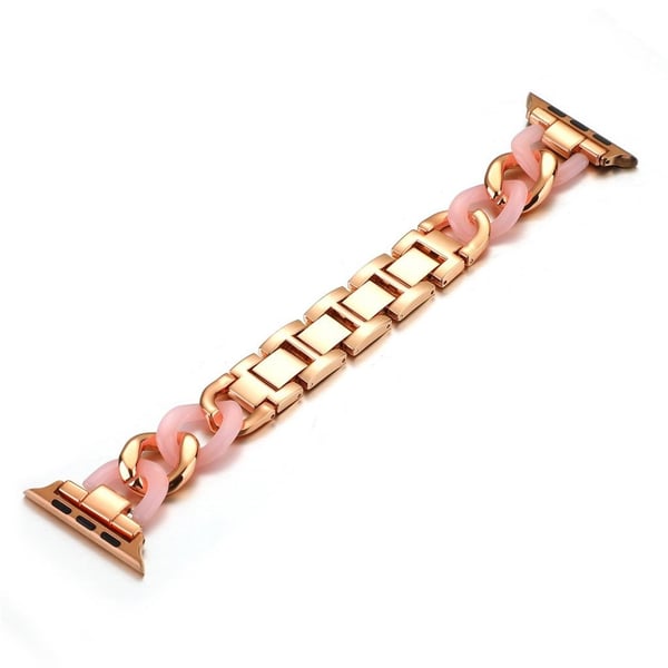 Apple Watch Series 6 / 5 40 mm unikt kjedekoblingsarmbånd - Rosa / Rose Gull