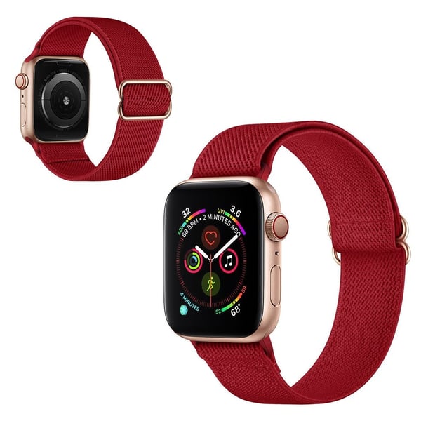 Apple Watch Series 6 / 5 40 mm urrem i vevd stil - Vinrød