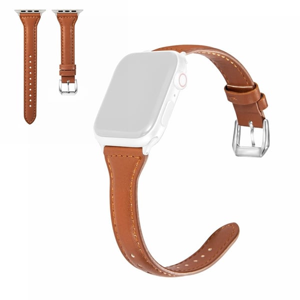 Apple Watch Series 6 / 5 40 mm enkel lærklokkebånd - Brun