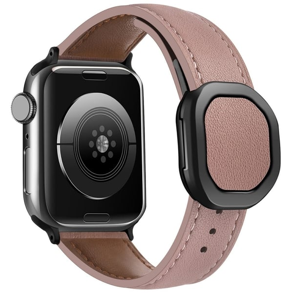 KALEBOL Apple Watch Series 49mm - 45mm - 44mm - 42mm aito naudannahkaranneke - Pinkki