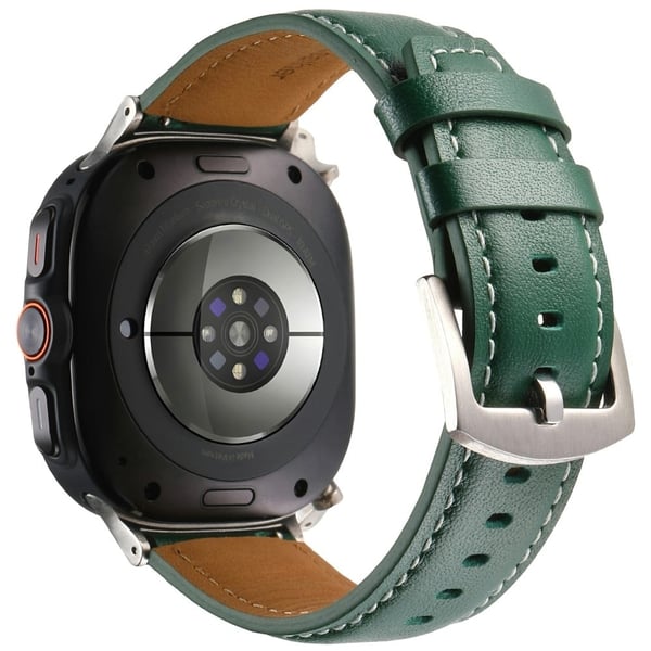 Samsung Galaxy Watch Ultra 47 mm klokkerem Erstatningsarmbånd i ekte kuskinn - Grønn
