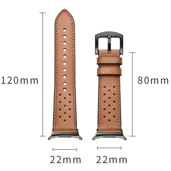 Samsung Galaxy Watch Ultra 47 mm klokkerem med flere hull Vintage armbånd i ekte kuskinn - Grønn