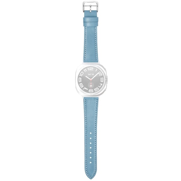 Urrem Samsung Galaxy Watch Ultra 47mm Ægte okselæderarmbånd - Lyseblå Urrem Samsung Galaxy Watch Ultra 47mm Ægte okselæderarmbånd - Lyseblå