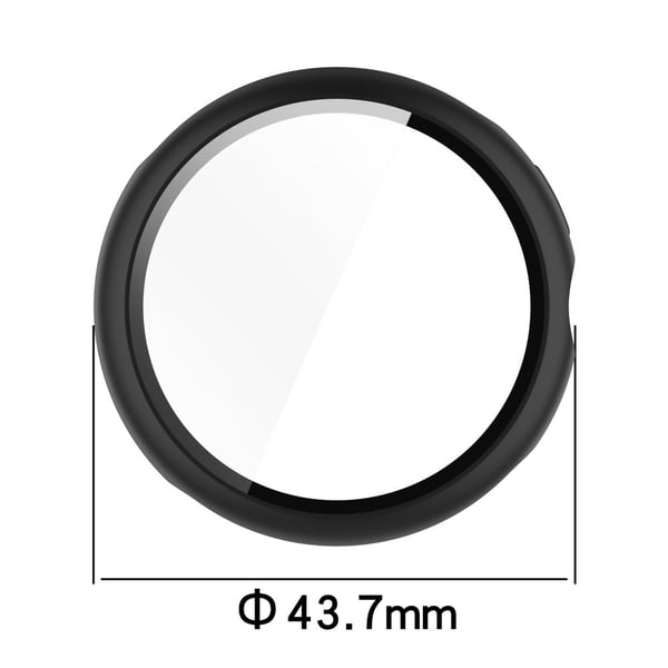 Google Pixel Watch 3 41 mm klokkeveske med hardt støtsikkert deksel med skjermfilm i herdet glass - Hvit