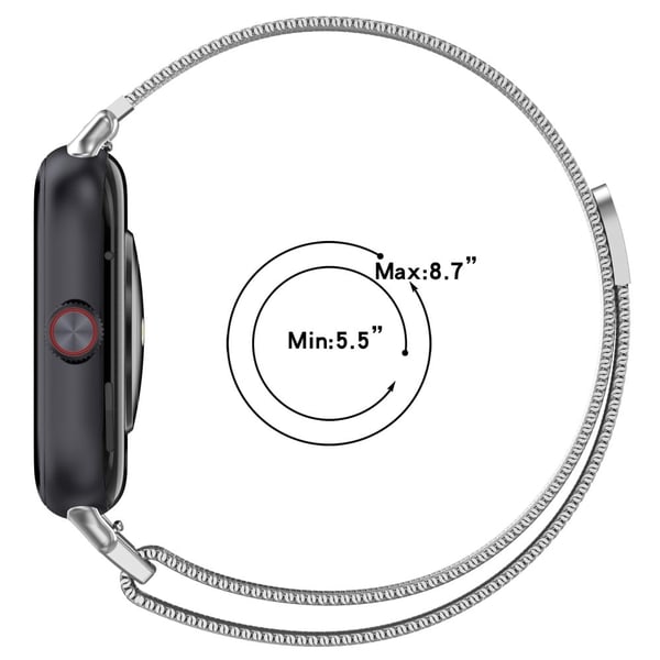 Metallklokkerem vivo Watch GT / iQOO Watch GT Mesh Style Armbånd - Sølv