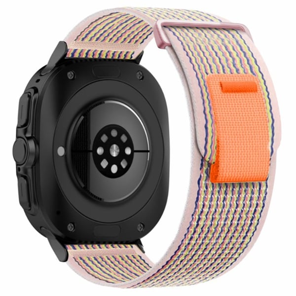 Samsung Galaxy Watch Ultra 47mm Nylon Klockarmband Justerbar ögla med fästanordning - Rosa Samsung Galaxy Watch Ultra 47mm Nylon Klockarmband Justerbar ögla med fästanordning - Rosa