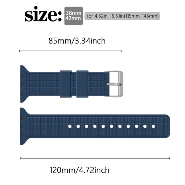 Apple Watch Series 41mm - 40mm - 38mm Strap Grid Pattern Silicone Watch Band - Orange