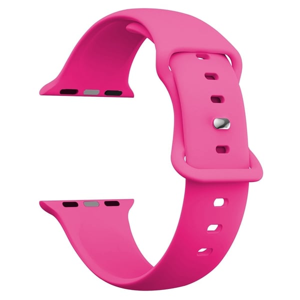 Apple Watch Series 41mm - 40mm - 38mm kellohihna 8-muotoinen solki silikoniranneke - Ruusu