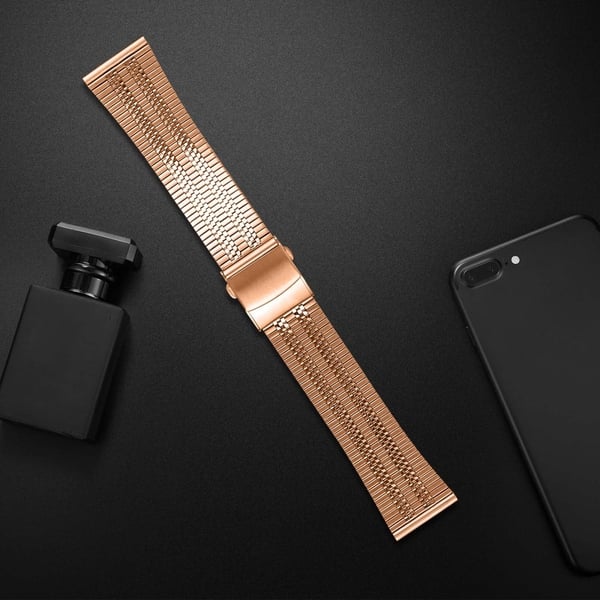 TicWatch Pro 2018 klokkerem i rustfritt stål Armbånd - Rose Gull