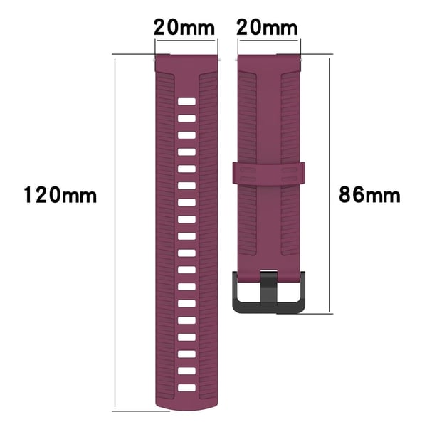 Huawei Watch GT 3 42mm / GT 3 Pro 43mm Silikonklokkerem 20mm Tire Texture Armbånd - Oransje