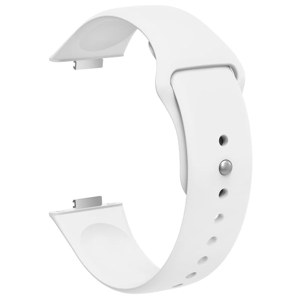 Huawei Watch Fit 3 udskiftningsrem silikoneurrem med sølvspænde - Hvid