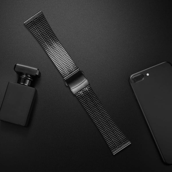 Huawei Watch GT 2e Rustfritt stålarmbånd Erstatningsklokkearmbånd, svart