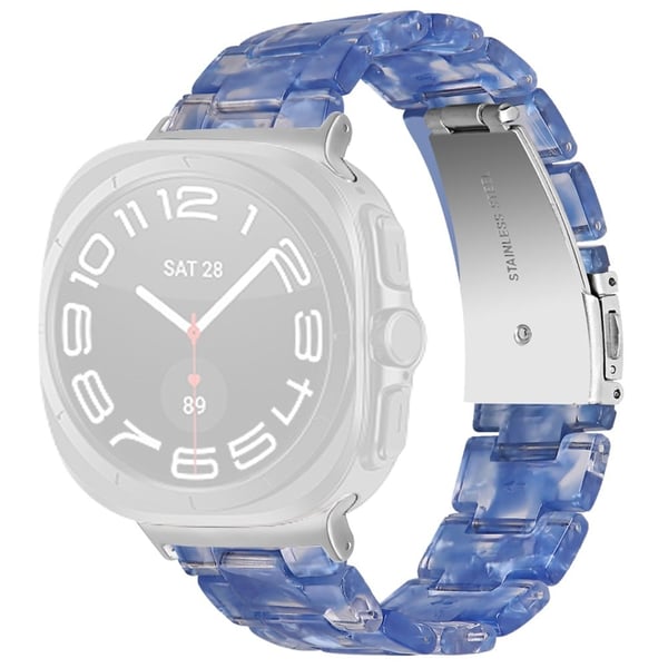 Samsung Galaxy Watch Ultra 47 mm vanntett harpiksakrylklokkerem med spennedesign - Stil Z