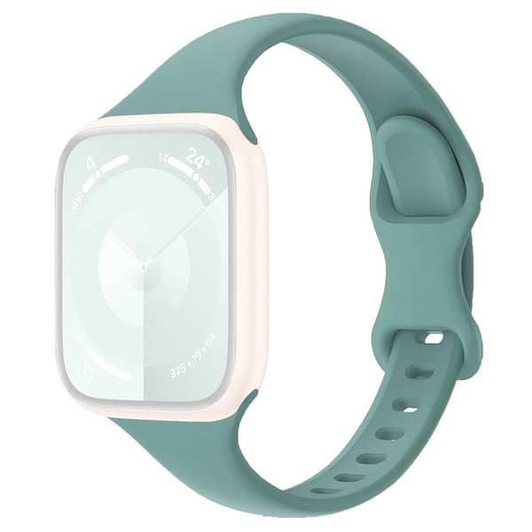 Apple Watch Series 41mm - 40mm - 38mm rannekellon silikoniranneke - Männynvihreä